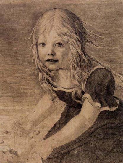 Karl friedrich schinkel Portrait of the Artist's Daughter, Marie oil painting image